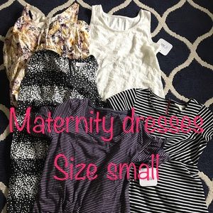 5 maternity dresses lot Small